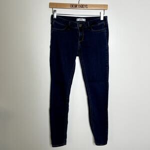 Hollister Blue Low Rise Skinny Jeans